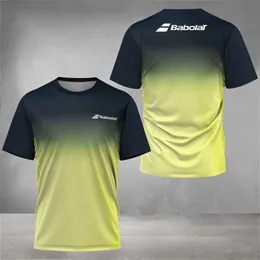 Camisetas masculinas Camiseta de camisetas Comparação de cores Roupas de tênis Roupas de golfe respirável verão fitness curto sled masculino badminton sports sports j240426