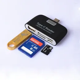 C 3.1 ~ USB 2.0 OTG Micro SD TF 메모리 카드 리더 리더기 작가 확장 케이블 스플리터