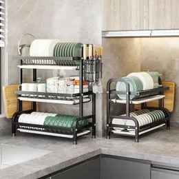 Kitchen Storage 42cm Bowls And Plates Rack Placing Utensils Dishes Drainage Chopsticks Household Bowl Cabinet