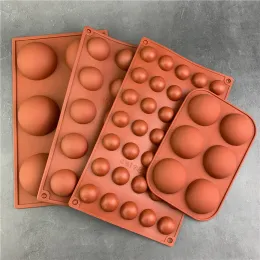 Stampi stampi in silicone a mezza sfera rotonda per mezza da forno fai da te in mousse cioccolato stampo stampo accessori per cucina fatti a mano utensili