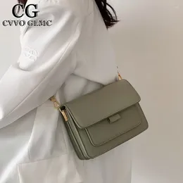 Omuz çantaları cvvo glmc çanta kadın çanta 2024 tasarımcı küçük crossbody pu deri cüzdanlar ve el çantaları seyahat eli