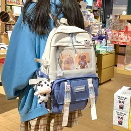 バックパックスタイル素敵な女の子の学生大容量ナイロンラップトップバッグKawaii Mochila Fashionable Travel