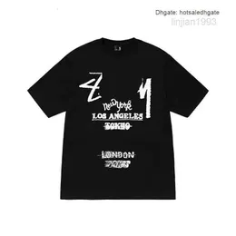 23SS SY Mens T Shirt عالية الجودة Tess Designer أزياء غير رسمية قصيرة الأكمام أوروبا أمريكا الرجال الرجال جولة الرقبة