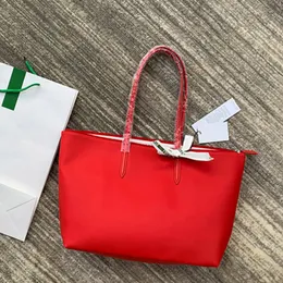 مع شعار نساء تمساح حقيبة يد أنثى PVC جلدية حقيبة يد كبيرة سعة الكتف حقائب التسوق الشاطئ أنثى حقيبة تسوق الشاطئ