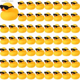 Sand Play Water Fun 36/48/60 loose rubber ducks mini yellow rubber duck gift bath float bathtub toy duckling Q240426