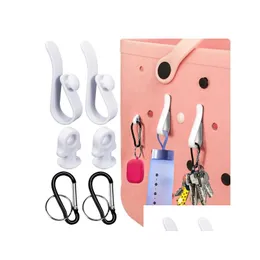 Party Favor 3Pcs Inserts Hooks Accessories For Bogg Bag Insert Charm Cup Holder Connector Key Compatible With Rubber Beach Totes Dro Dh4Dv