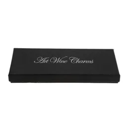 1pc Black Collection Wine Glass Charms Подарочные коробки Display 18x8x2cm2596332