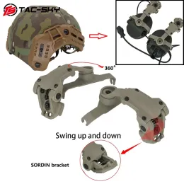 Accessoires Ts Tacsky Sordin Headset Accessoires Taktische Helmschiene -Adapter MLOK Helmhalterung kompatibel mit MSA Sordin Headset