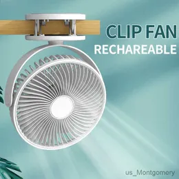 Электрические вентиляторы 360 вращаются USB Desk Fan 2 в 1 Вертикальный и клип FanReChargable Mini Clip вентилятор USB Powered Desk Clip Fanmini Clip на столе вентилятора