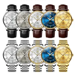 Olevs 9908 New Men's Watch Watch Luxury Business Glow Glow Watch Watch Men's Week Leather Watch Watch Watch عالية التكلفة