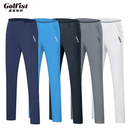 Pantaloni sportivi estivi da uomo da golf golfisti pantaloni elastici a secco rapido elastico pantaloni slim fit tennis 240425