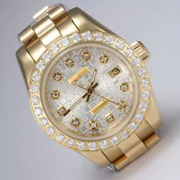 Designer Diamond Watch Lady Diamond Watches Designer Female Watch Automatic Full Gold com Diamond Belicel-Computer Dial Dial Lady Watches 26mm Watch With Box