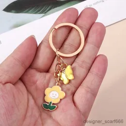 Schlüsselanhänger Lanyards Mode Flower Keychains süße Tier Schmetterling Anhänger Keyrings für Frauen Männer Auto Schlüssel Handtasche Hängende Schlüsselketten DIY Accessoire