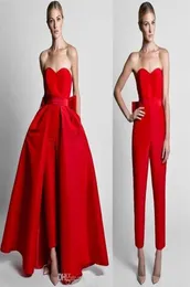 ED SUSUITS Abiti da sera formali con gonna staccabile Krikor Jabotian Rsweetheart da ballo da ballo indossa pantaloni per donne Cust3737395