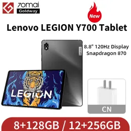 Pads Global Firmware Lenovo Legion Y700 12g 256g / 8g 128g Rom Gaming Pad 8.8" 120hz Snapdragon 870 45w 6550mah Android Lenovo Tablet