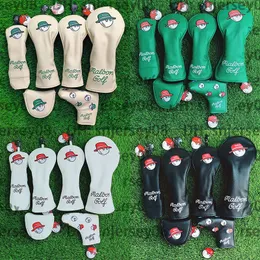 Koreanische Golf -Mabs Hybrid -Headcover, stilvolles Design, NNABS -Logo, das auf Putter Leder Golf Putter Cover Club Head Cover Clwawy Golf Head Cover bestickt wurde