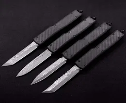 UT70 Damascus Fibre Fibre Double Action Autical Automatyczne polowanie na zewnątrz Łowotanie Składanie noża EDC noża noża 43332581