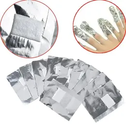 200pcs aluminiowa folia zmywacza okłada paznokci zanurzanie się z akrylowego żelu do paznokci usuwanie bawełny paznokcie narzędzie do czyszczenia paznokci