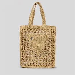 Summer Beach Bag Designer Borse Bags Sagning Borse Womens Mesh Woven Luxury Borse di lusso grande Capacità a cavi Shopping Shopping Shopping Triangle Travel Triangle Te025