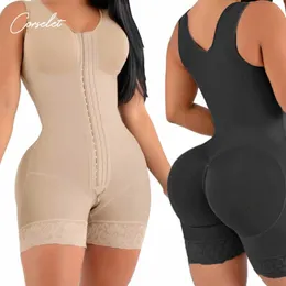 Shapers do corpo de tamanho grande mulheres estágio 2 fajas de alta compressão barriga controle shapewear pós -parto completo 240425