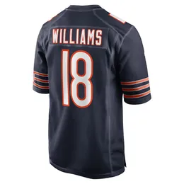 Caleb Williams 18 Rom Odunze 15 Jersey 2024 Neuer Draft-Jerseys-Team Navy Orange weiße Farbfarbe Herrengröße S-XXXL