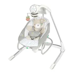 Nate Swing Swing Rocker: Busca infantil vibratória com sons e luzes calmantes para acalmar e confortar seu bebê