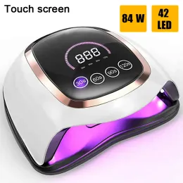 Kits 84W UV LED -Nagel Lampen -Touchscreen -Nagel Trockner für alle Gelnagellack mit LCD -Display professionelles Härtungslicht für Maniküre