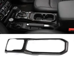 Kohlefaser -ABS -Zahnrad -Verschiebungsrahmen -Dekorationsabdeckung für Jeep Wrangler JL 2018 Auto Interior Accessoires7134712