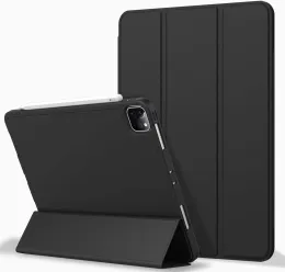 DRIVES Kepaya for iPad Case 2022 Pro 12.9 11th 8 10.2 2021 10th 10.9 2018 Air2 9.7 10.5 غطاء ذكي مع حامل قلم رصاص Air 5 4 Mini 6