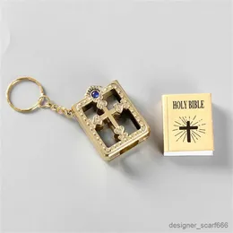 Tornari Creativi Creative Mini Holy Bible Keetchain Religio Gesù libro Keyrings Gioielli Regali per amici Souvenir cristiani a sospensione all'ingrosso