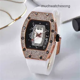 Szwajcarski luksusowe zegarki mechaniczne zegarek chronograf na rękę Najlepsze wydanie Silver Lips Diamond Dial Słynna marka Sport Watche Watch Kobiety szkielet qua n8sz