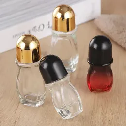 new 30/50ml Essential Oil Roller Bottle Empty Refillable Clear Glass Roller Bottle Perfume with Roller Travel Cosmetic Containerfor Clear