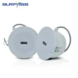 Głośniki mini wodoodporne głośnik sufitowy 100 V stereo dźwięk pasywny na zewnątrz głośnikowy system audio PA do prysznicowy taras w łazience spa