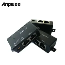 3PCs/Lot Security Power Over Ethernet Gigabit Poe Injetor Single Port Midspan para Câmera de Vigilância