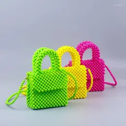Totes Sommerprodukt Retro Acryl DIY Perlen Handheld Crossbody Bag Mode vielseitige handgefertigte Frauen -Taschen -Anpassung