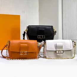 7a kvalitetsdesigner kvinnor messenger väska dauphine crossbody väska mjuka läder axelväskor lyx daphne kedja väska klassisk mode kvinnor kuvert väska crossbody