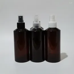 Storage Bottles 1pcs 200ml Empty Brown Plastic Bottle With Mist Spray 200cc Perfume Sprayer Container Cosmetic Packaging Pocket