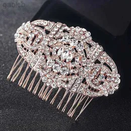 Clipes de cabelo Barrettes 2017 Novos acessórios para cabelos de cabelos para cabelos Mulheres para gancho de cabelo Tiara Rhinestone Crystal Head Jewelry For Gifts Wedding Hair Combs Bijoux 240426