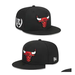 Caps Hats Chicagoblsball 2023-24 Uni Moda Pamuk Beyzbol Kapağı Snapback Şapka Erkekler Kadın Güneş Nakış Bahar Yaz Toptan Damla De OTPMZ