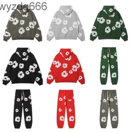 Mens Swearpants Tasarımcı Sweat Suit Adam Pantolon Ücretsiz İnsanlar Hareket Kıyafetleri Terimler Yeşil Kırmızı Siyah Hoodie Hoody Floral D6ly