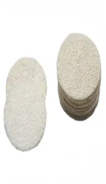 Almofadas faciais de bucha natural Remova remoção do lavador de esfoliação de face pad tamanho pequeno luffa loofa4770395