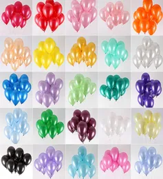 100pcs Los Geburtstagsballons 10 Zoll 15G Latex Helium Ballon Verdickung Perlparty Ballon Party Ball Kinder Spielzeughochzeit Ball5746205