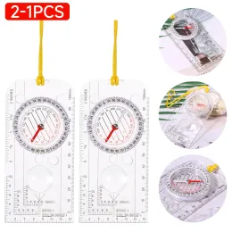 Compass 21pcs Compass portátil Kids Practical Outdoor Compass Profissional Militar Bussola Kompas Acessórios de sobrevivência de montanhismo