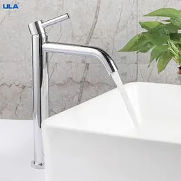 الحمام الحمام صنبور Ula Basin Faucet Black Chrome الشلال النحاس الصنبور والبرد