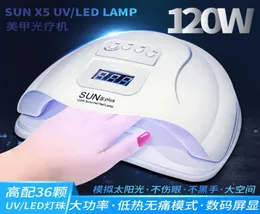 Diozo sunx5 plus nagellampa 80W UV LED -gel nagel torktumlare härdning manikyr pedikyrmaskin ly1912288436613
