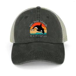 Berets Orcas of San Juan Islands Cowboy Hat Birthday Beach Golf Man Men's Hats Women's