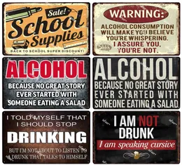 Funny Designed Beer Fest Alcohol Metal Sign Art Painting Wall Sticker Plaque Vintage Pub Bar Shop Decor Wine Tin Signs Plate Poste6044877