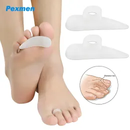 Tedavi Pexmen 2/4pcs Jel Çekiç Toe Düzleştirici ve Düzeltici Üst üste koyulmuş kıvrılmış kıvrımlı kulüplü pençe ve tokmak ayak parmağı