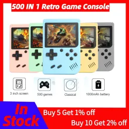 Spelare Retro FC 500 i 1 Video Game Console Games Gameboy Pocketgo Consola Retro Game Mini Handheld Players 8 Bit Classic