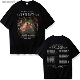 T-shirt maschile Melanie Martinez Trilogy Tour T-shirt da donna Fanta a maniche corte Y2K Fan Harajuku Gift Q240426